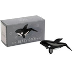 Artisan Glass Orca Killer Whale Ornament
