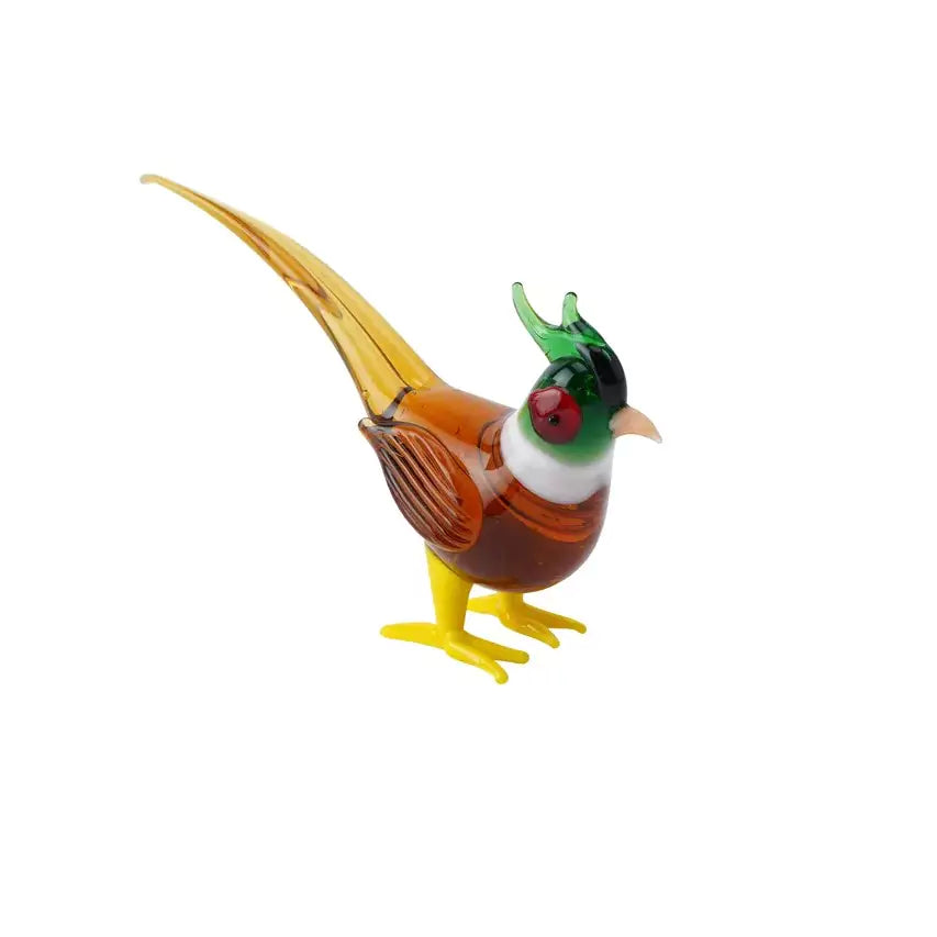 Artisan Glass Pheasant Ornament