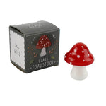 Artisan Glass Toadstool Trinket