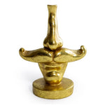 Antique Gold Moustache Glasses Holder