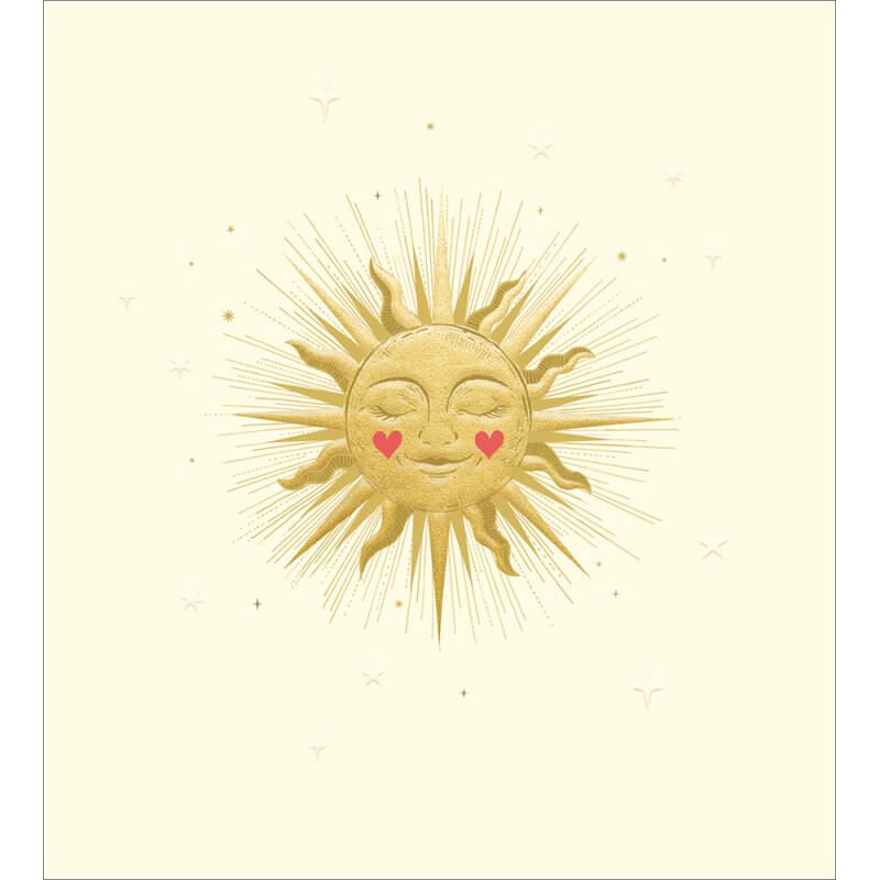 Gold Sunny Times Greeting Card