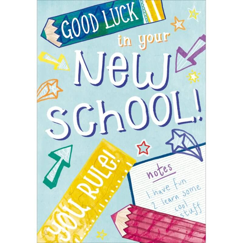 Good Luck In New School Greeting Card