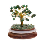 Green Aventurine Gemstone Tree inGlass Dome