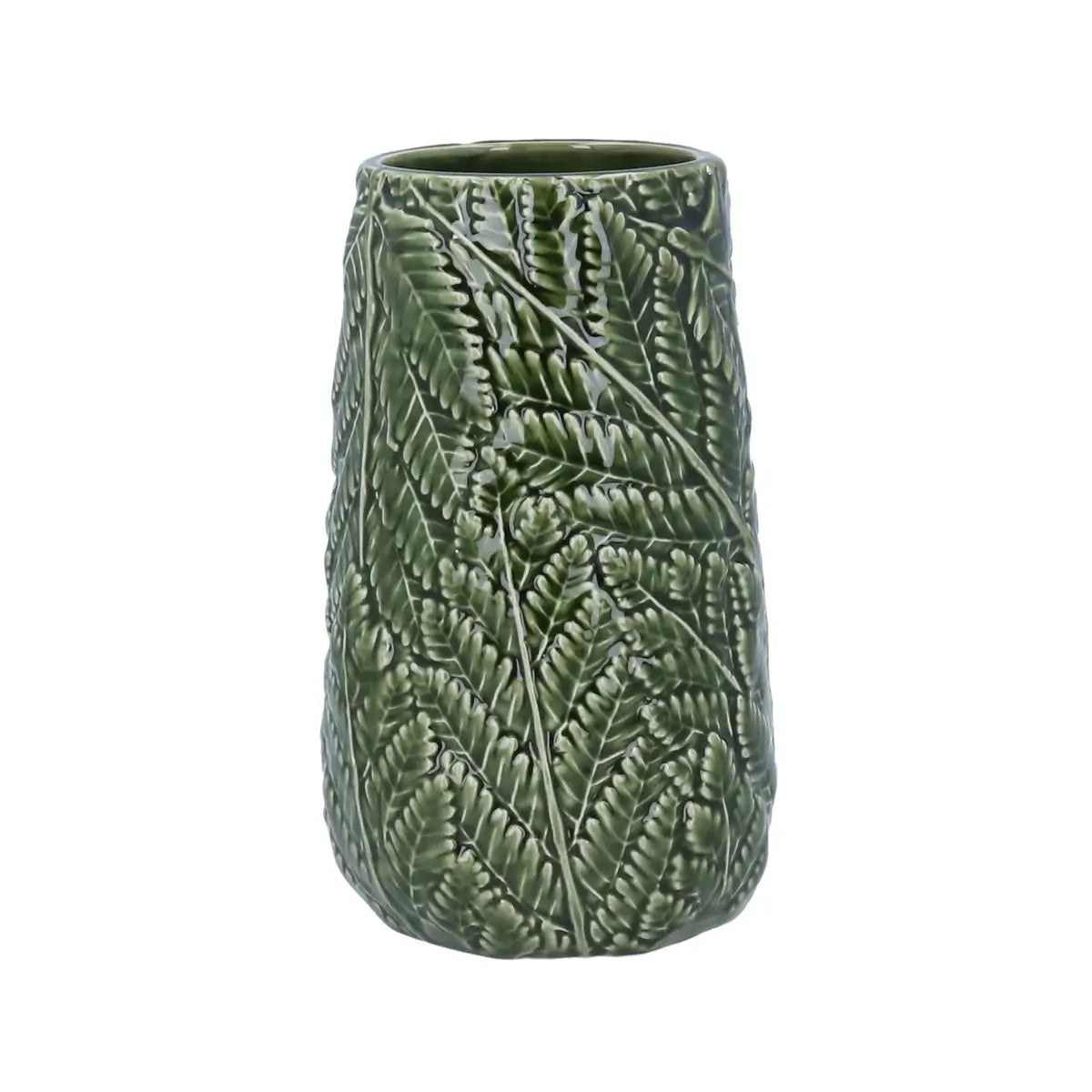 Green Fern Ceramic Vase Gisela Graham