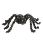 Black Tinsel Halloween Spider with Googly Eyes by Gisela Graham