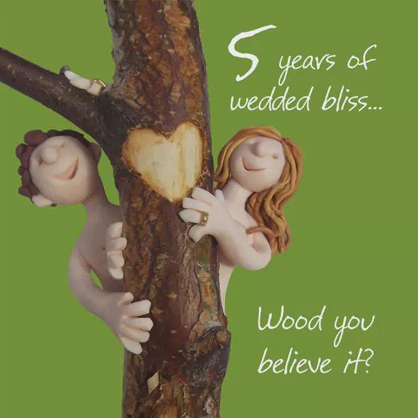 Happy 5th Wood AnniversaryCard ESB074