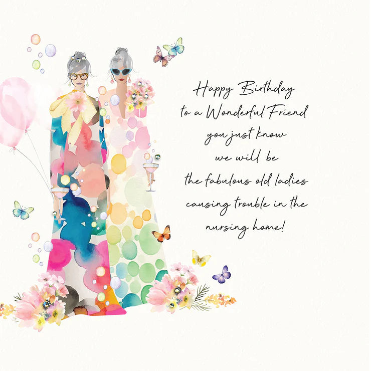 Happy Birthday Wonderful Friend - Five Dollar Card BF09