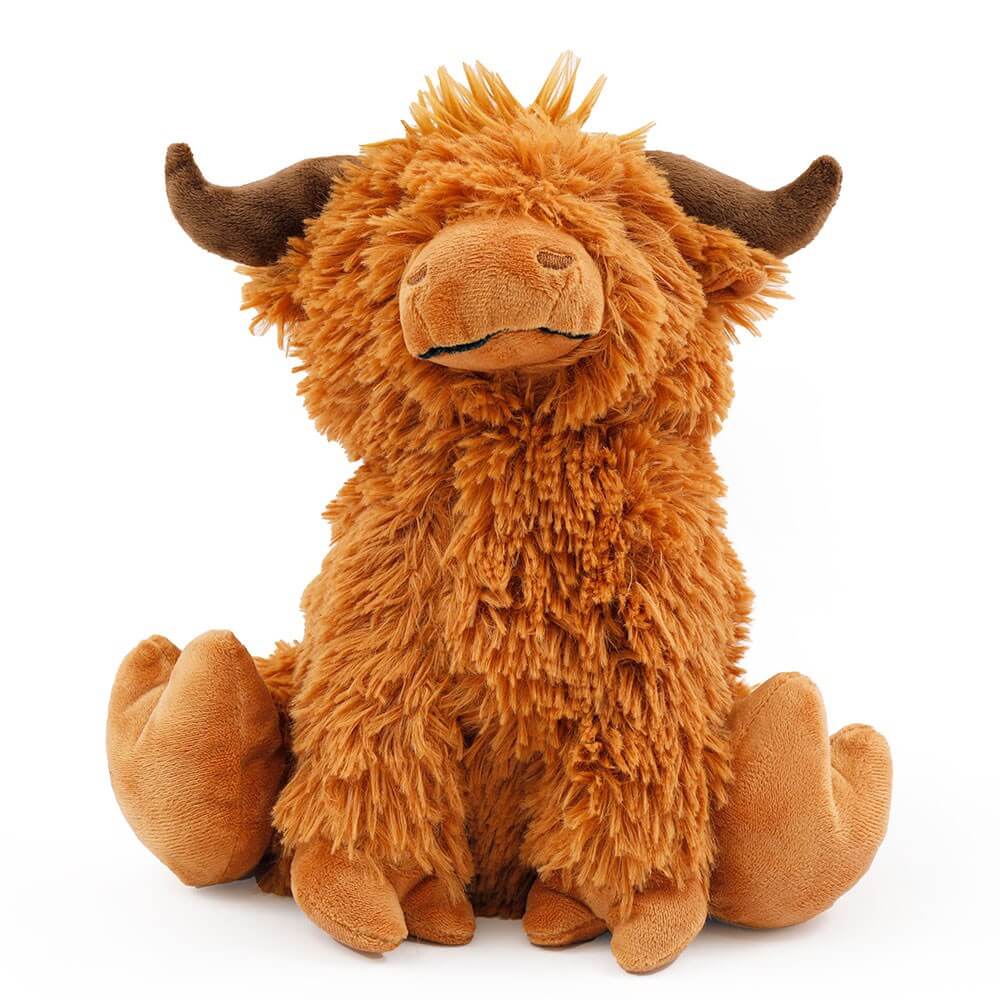 Heavy Fluffy Highland Cow Doorstop