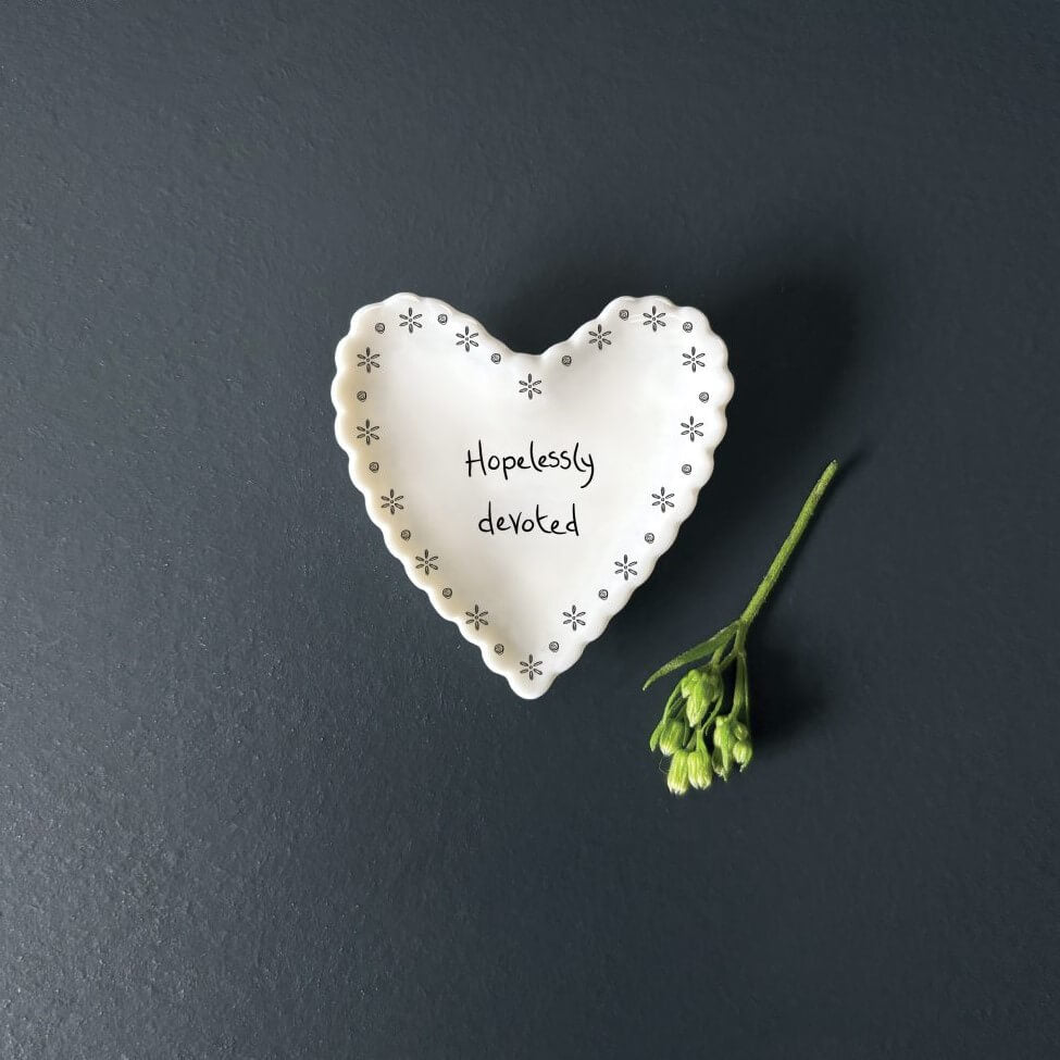 Hopelessly Devoted Small Scallop Heart Dish