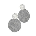 Eclipse of the Sun Silver Drop Earrings