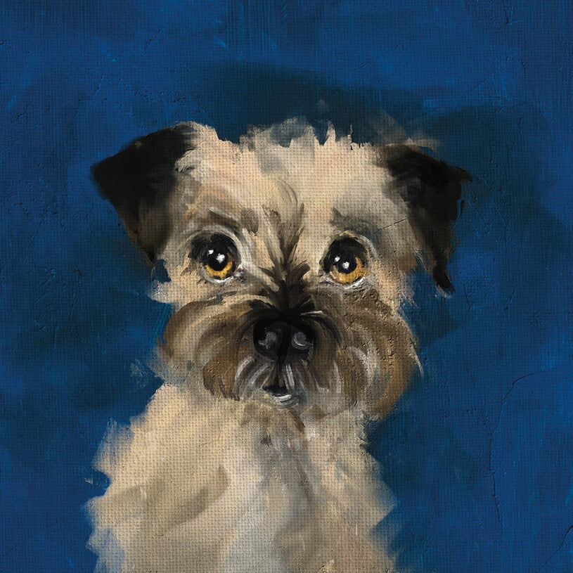 Hounds Bertie The Dog Greeting Card designed by The Art File in southend