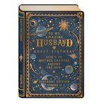 Husband Cosmic Book Birthday Card