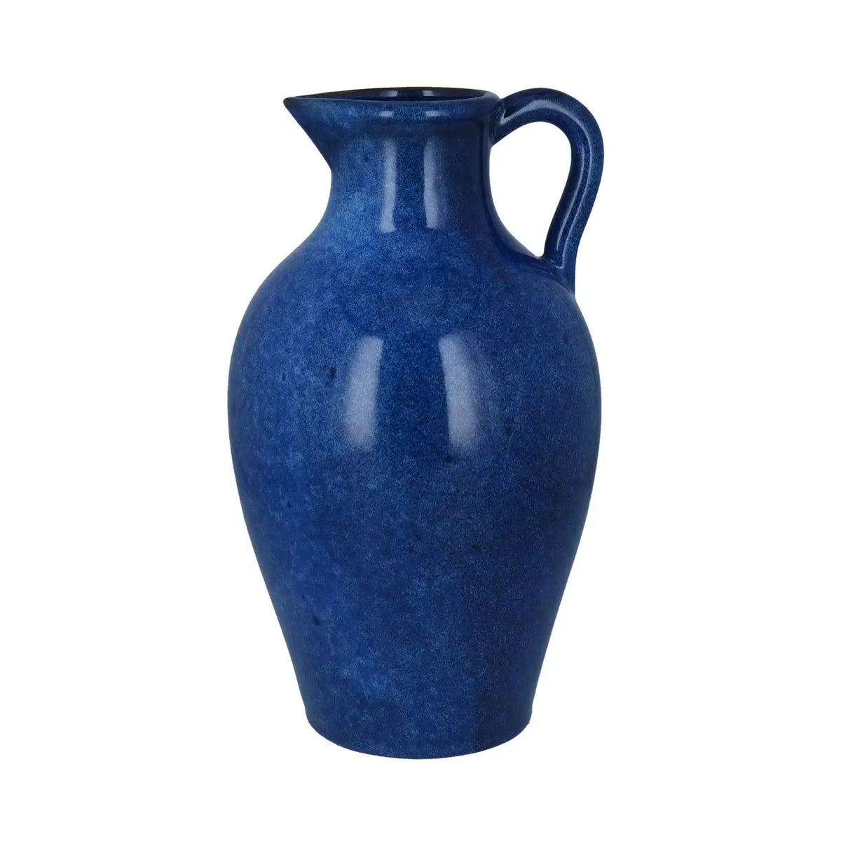 large Cobalt Blue Stoneware Continental Jug by Gisela Graham in Southend