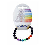 Lava Stone And Chakra Bead Bracelet