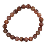 Limonite Quartz Gemstone 8mm Beaded Bracelet