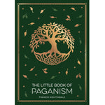 Book cover of 'The Little Book of Paganism' with a tree of life design on a green background