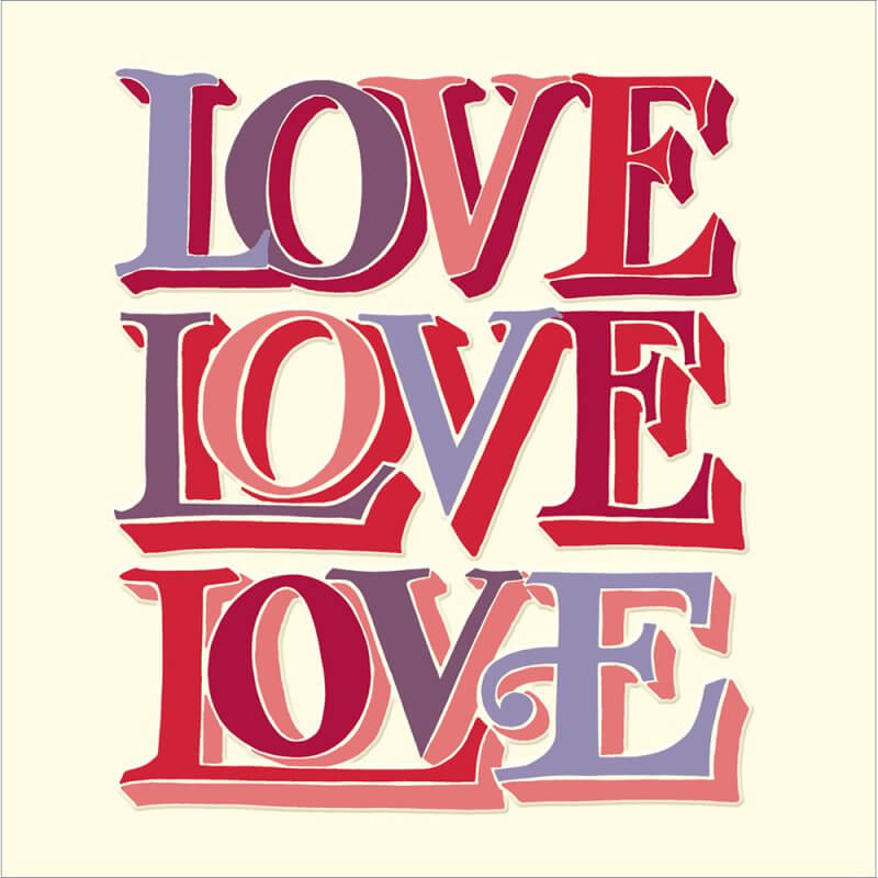 Love Love Love Emma Bridgewater Anniversary Card