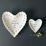 Love You More Small Scallop Heart Dish