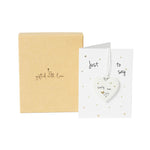 Lovely Nan Porcelain Heart Token Gift