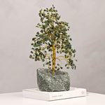 Large Green Aventurine Gemstone Tree for Luck