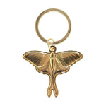 Luna Moth Metal Keyring