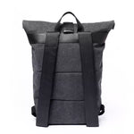 Mens Roll Top Backpack With Orange Stripe by Paul Oliver