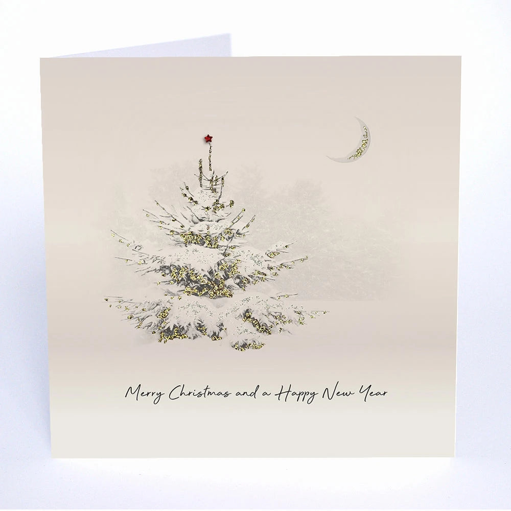 Merry Christmas And A Happy New Year (Tree) MS04 Five Dollar