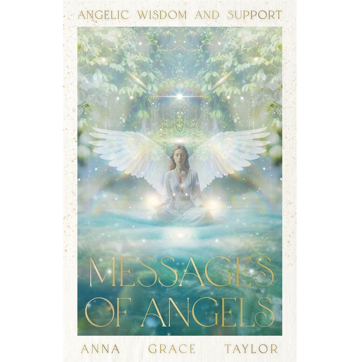 Book cover of 'Messages of Angels' with an angelic design and text at the top.