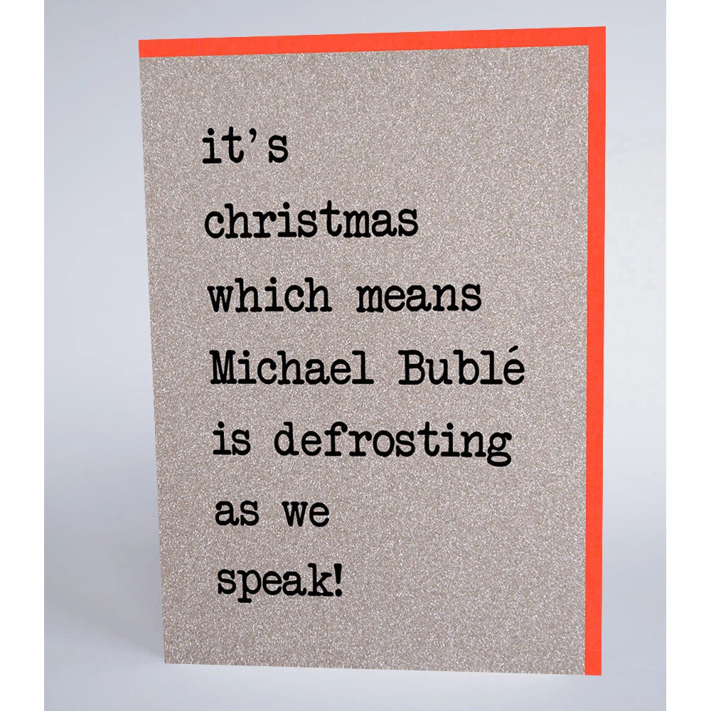 Michael Buble Defrosting Christmas Card UDX16