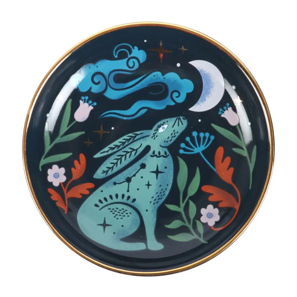 Magical Midnight Hare Trinket Dish
