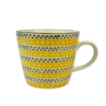 Mustard Track Ceramic Mug by Gisela Graham
