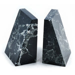 Solid Black Marble Wedge Bookends Southend shop Under the Sun