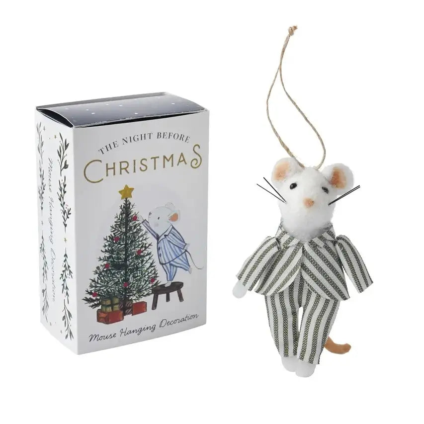 Night Before Christmas Mouse Decoration