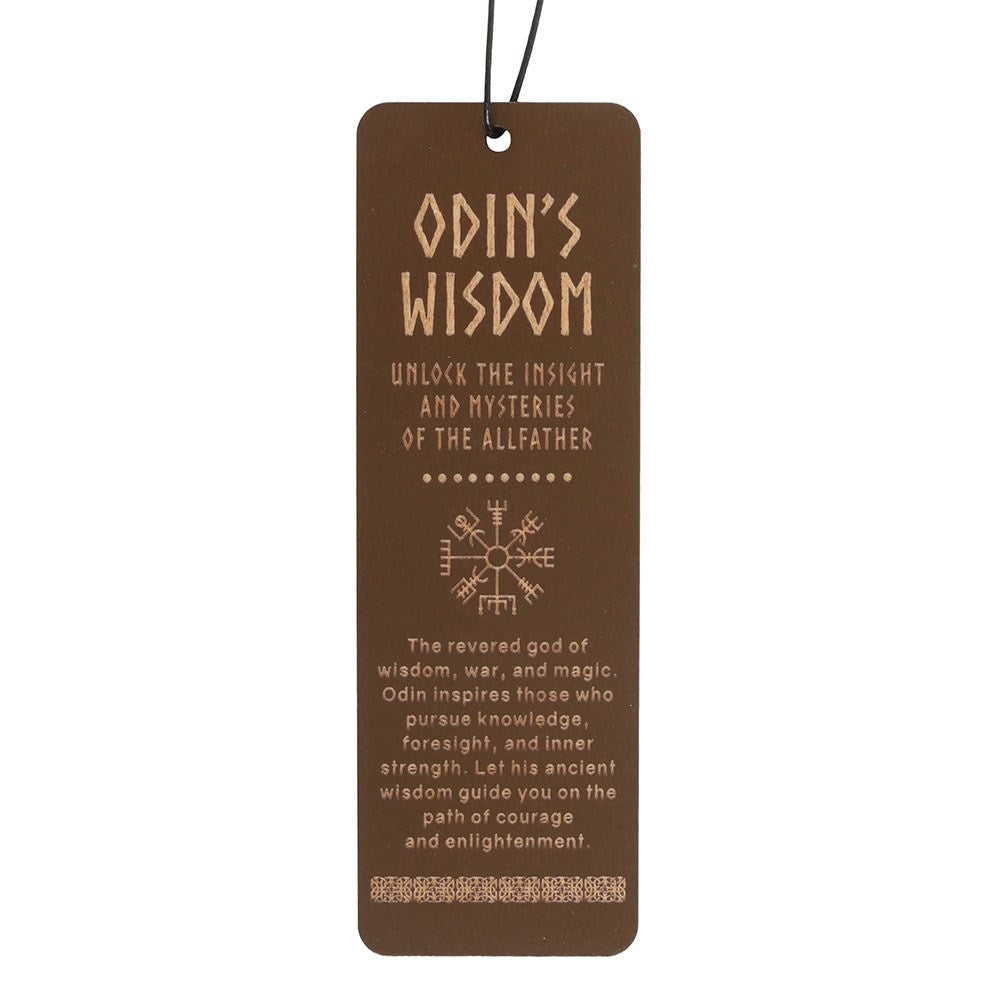 Odin's Wisdom Wooden Bookmark