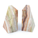 Polished Onyx Marble Wedge Bookends in Southend at Under the Sun gift shop