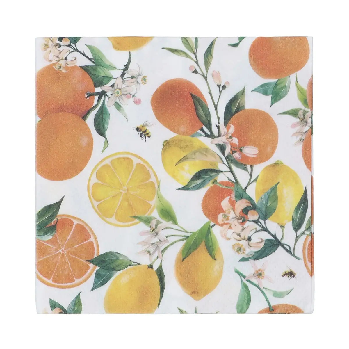 Oranges & Lemon Paper Napkin Pack of 20 by Gisela Graham Southend