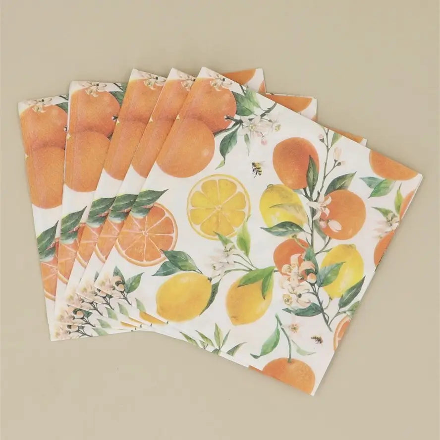 Oranges & Lemon Paper Napkin Pack of 20