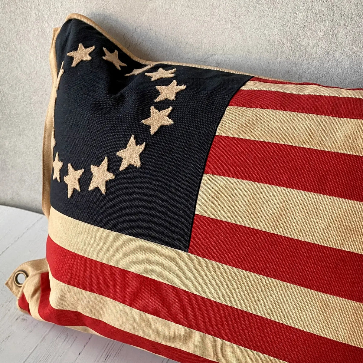 Large Betsy Ross Flag Pillow Cushion