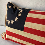 Large Betsy Ross Flag Pillow Cushion