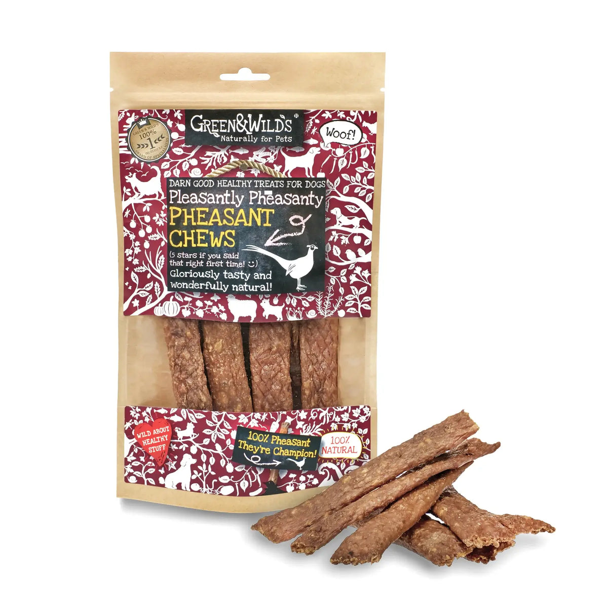 Buy Green & Wilds Pheasant Dog Chews in Southend at Under the Sun shop