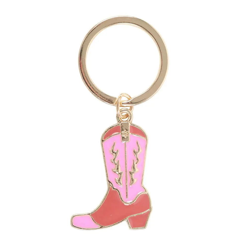 Pink Cowboy Boot Keyring to buy in Southend at Under the Sun shop