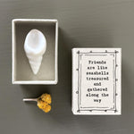 Porcelain Seashell Friendship Matchbox Token