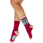 Powder Design Fuchia Love You Long Time Tortoises Ankle Socks in Southend