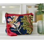 Blue Carnation Lined Wash Bag