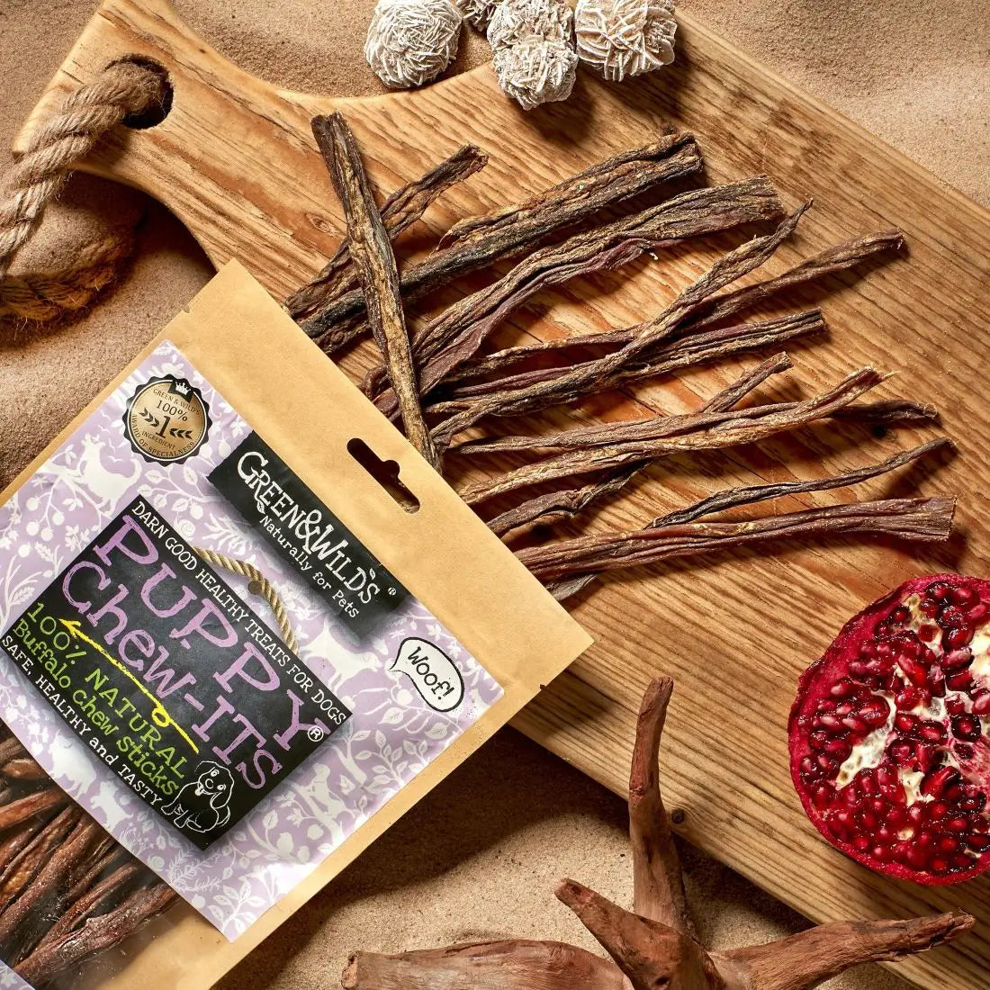 Puppy Chew-its Dog Treats 80g | Green & Wilds