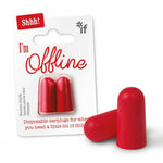 Pair of Red Disposable Foam Earplugs by IF plc