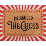 Red Stripes Welcome to the Circus Doormat