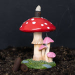 Red & White Mushroom Backflow Incense Burner at Under the Sun Southend shop
