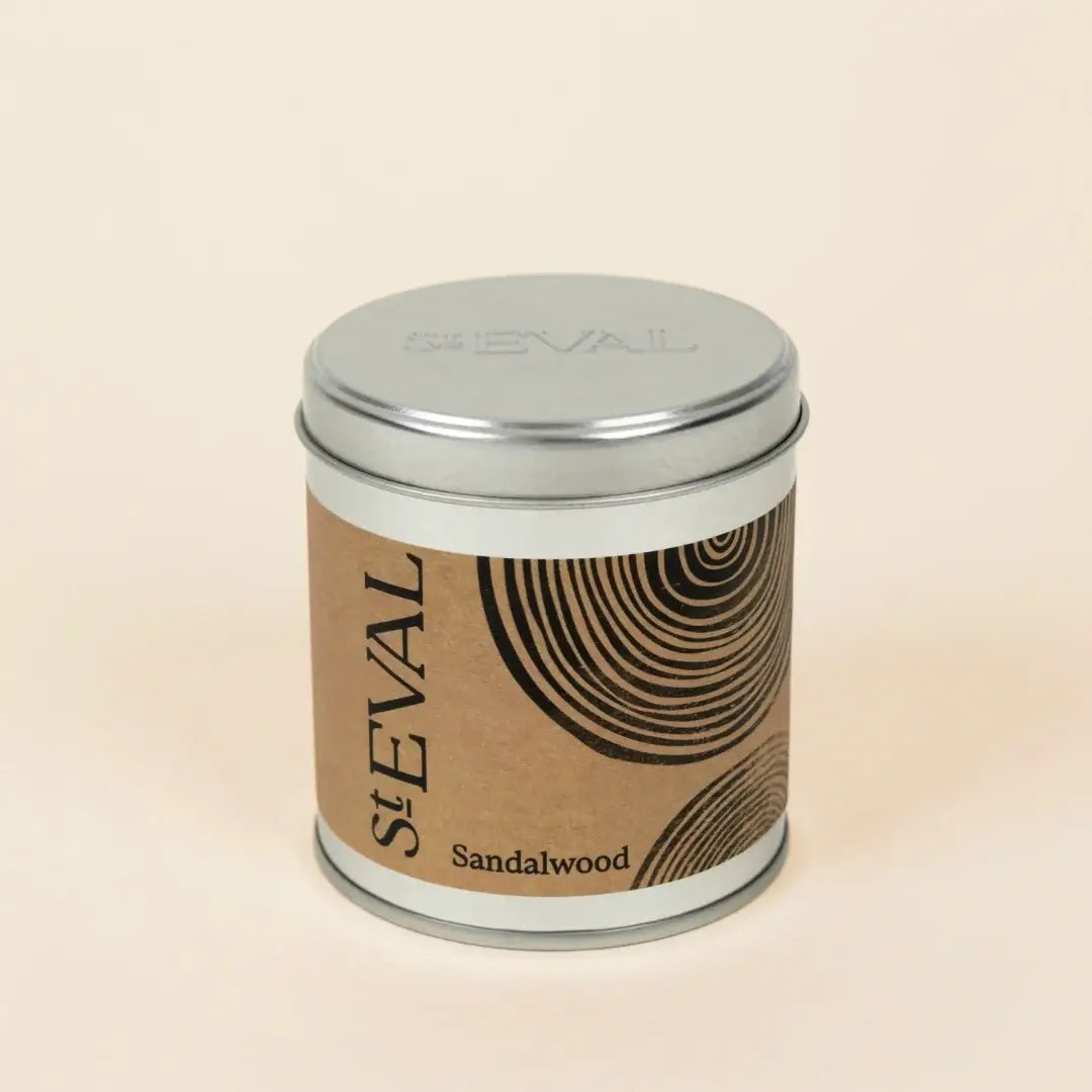 Sandalwood St Eval Candle Tin