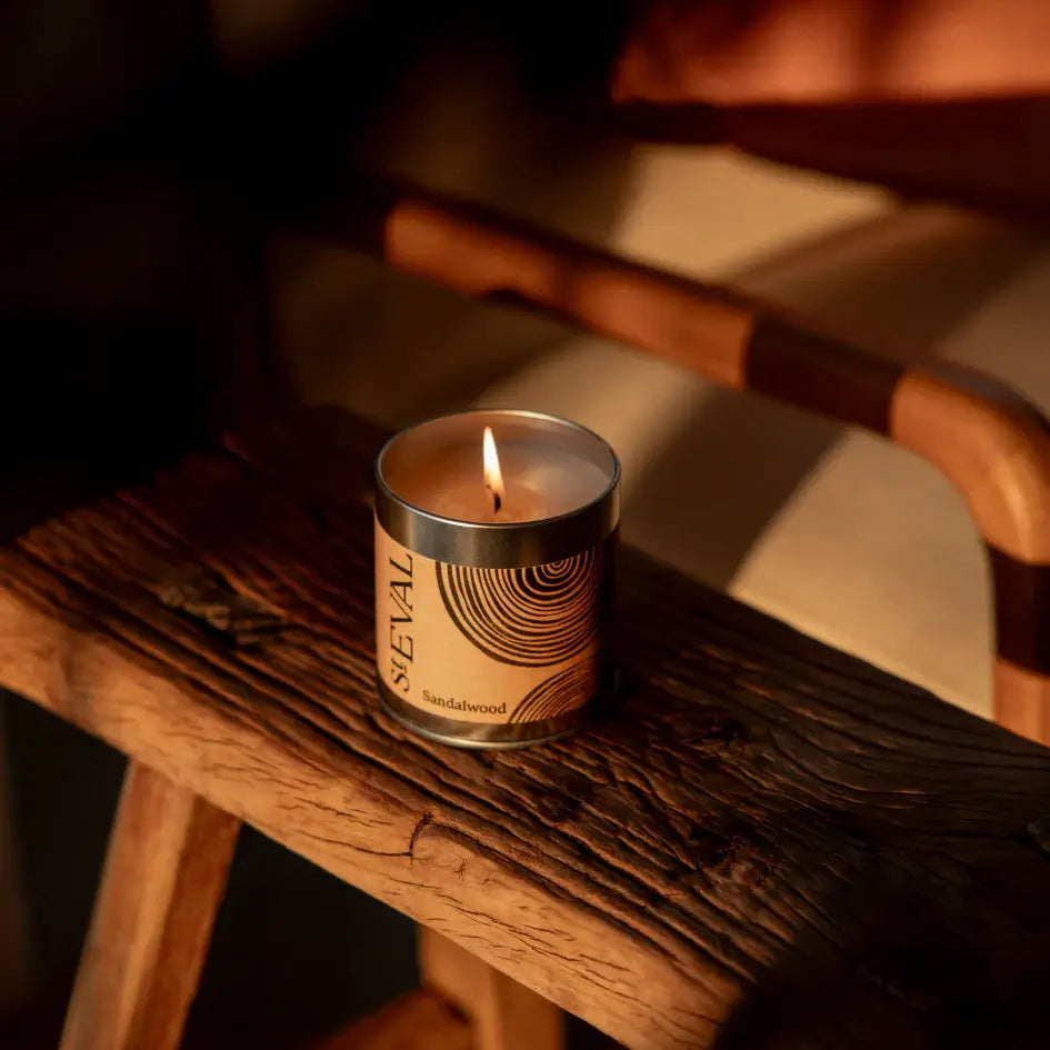 Sandalwood St Eval Candle Tin
